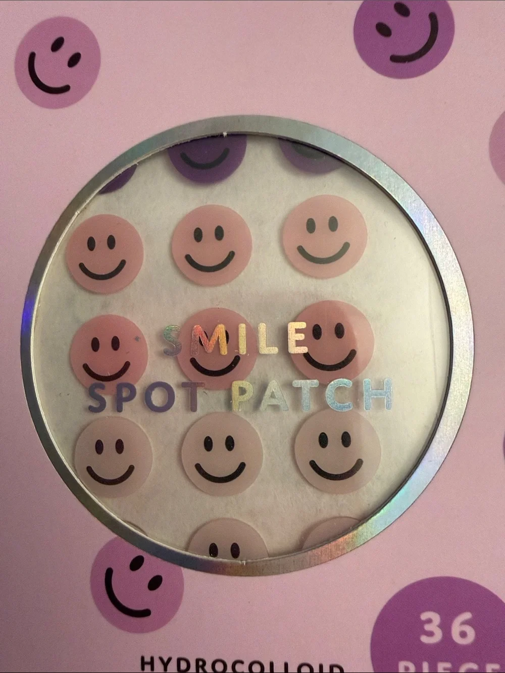 Célavi Smile Spot Patch Hydrocolloid Acne Patches - Purple